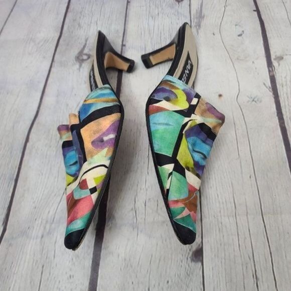 Vintage 80s 90s Vaneli Lip Pop Art Heels - Picture 12 of 15